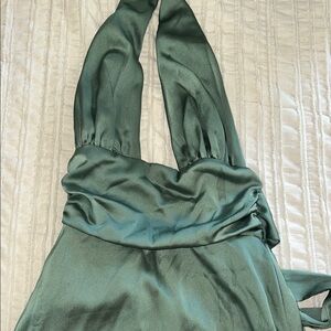 Lucy in the Sky Green Backless Dress